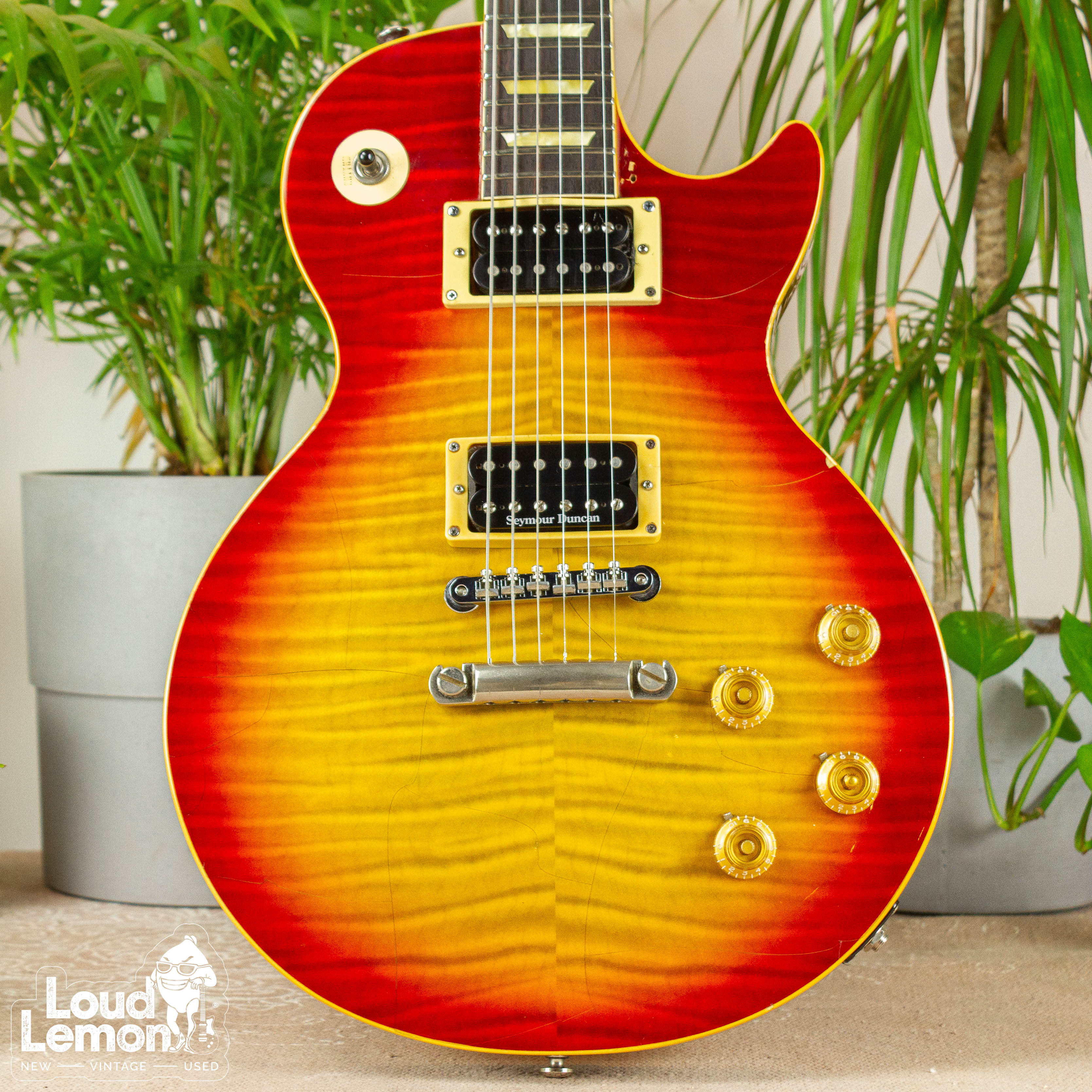 Orville LPS-80F Les Paul Standard Cherry Sunburst 1993 Japan